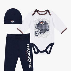 NFL Broncos Infant Apparel Set - Navy and White